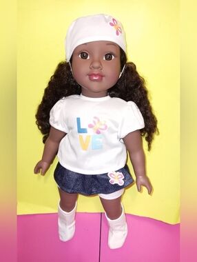 Positively Perfect Divah doll 18" love outfit AA